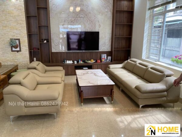 Bộ sofa cao cấp màu kem sang trọng cho Phòng khách, văn phòng SF024