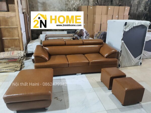 Sofa văng da có tựa nhiều tư thế, mã SF034