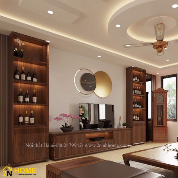 Tủ rượu trang trí, tủ rượu đẹp cho Phòng khách sang trọng