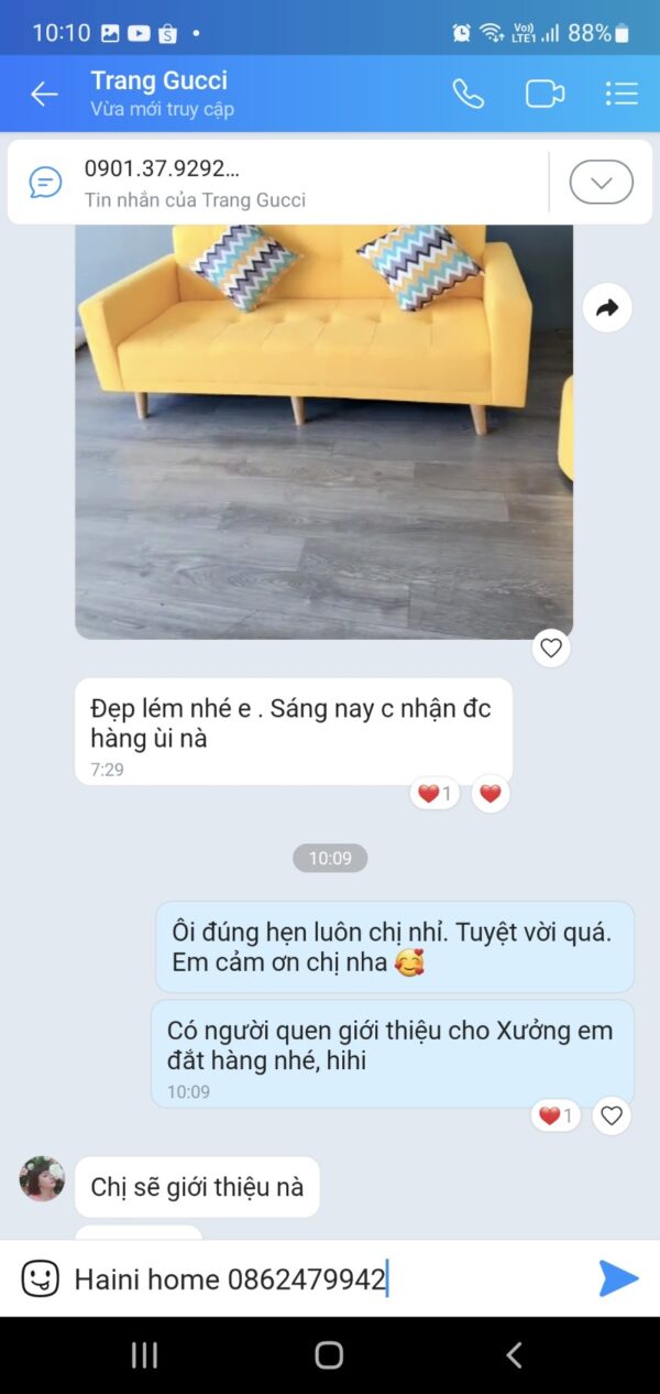 Feedback sofa