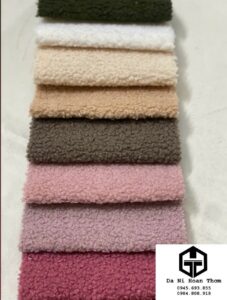 bảng màu vải lông thỏ- lông cừu