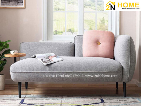 Sofa văng bọc nỉ cao cấp  cho phòng khách sang trọng
